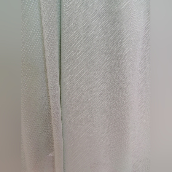 David's Bridal Light Mint Green Pleated Midi Dress Size 10 – Like New - Picture 9 of 13